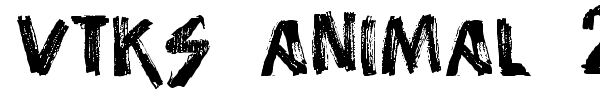 Vtks Animal 2 font preview